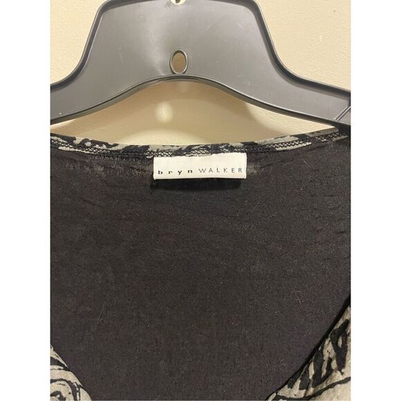 Bryn Walker Women's Abstract Print Cowl Neck Lagenlook Top Xl - Picture 2 of 2